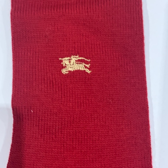 NWT Sz. L Burberry Men’s Monogrammed Wool Socks - Picture 4 of 8